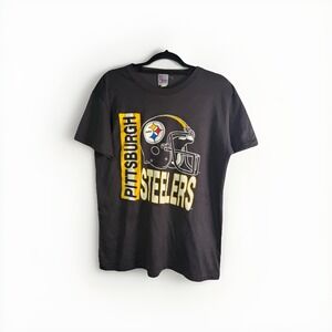 Vintage 1980s Pittsburgh Steelers Single Stitch T-Shirt Tee Size Large Football